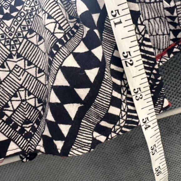 Angie Abstract Tank Bohemian Boho Maxi Sun Dress Black Red Medium Southwestern - Picture 6 of 11